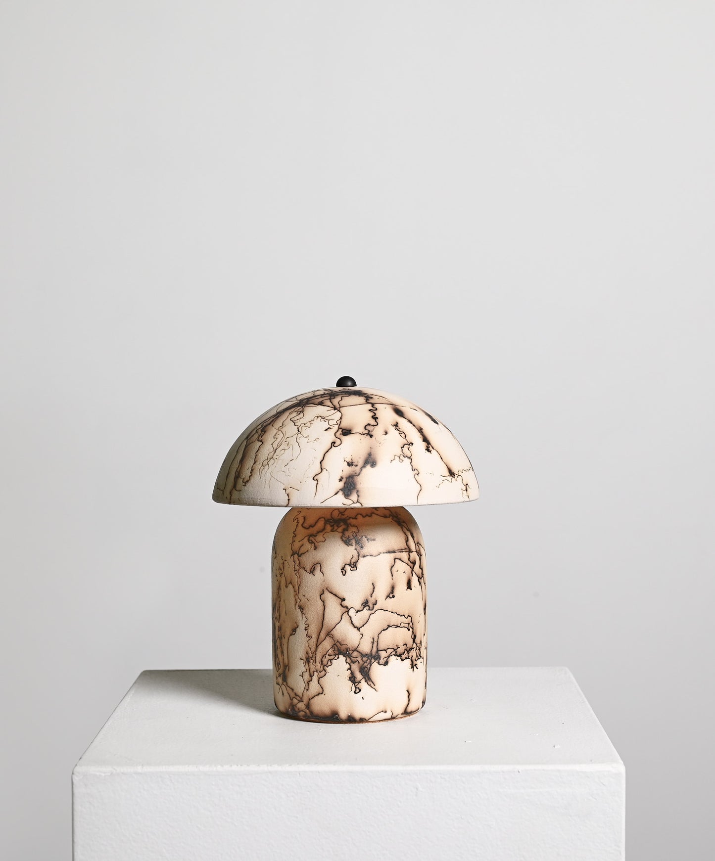 Tera Lamp in Raku Horse Hair - Mini