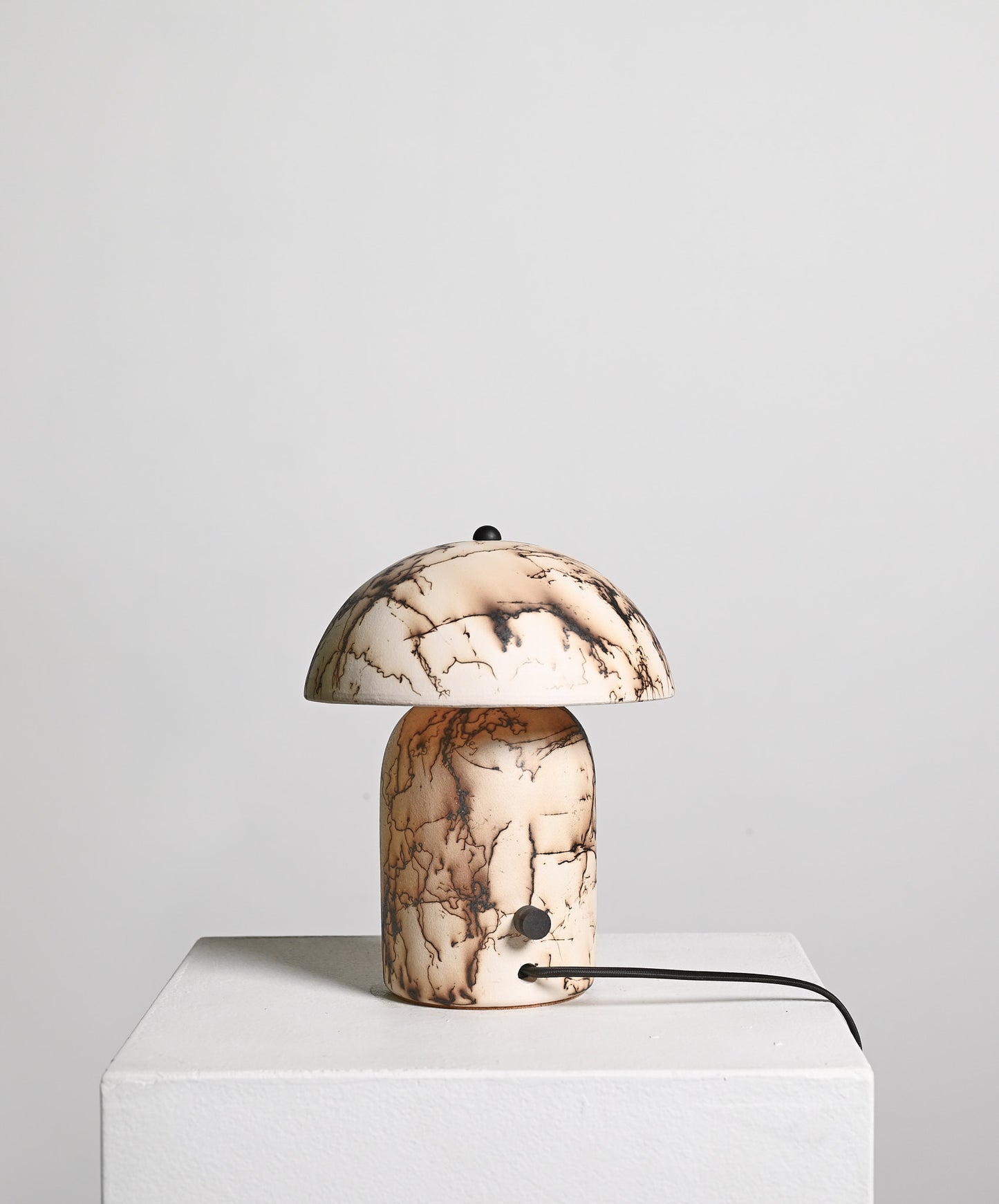Tera Lamp in Raku Horse Hair - Mini