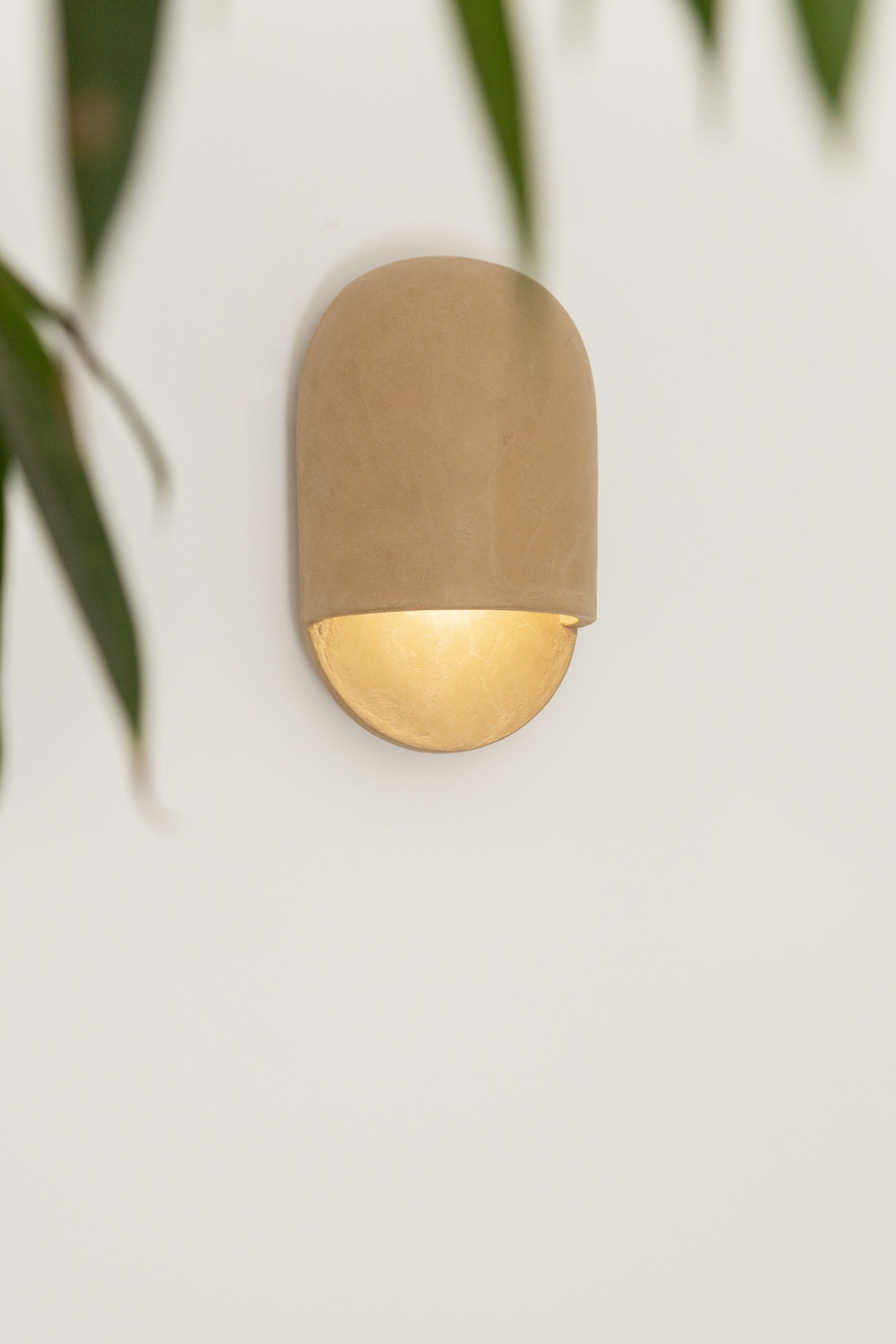 Tera Sconce Lime Plaster