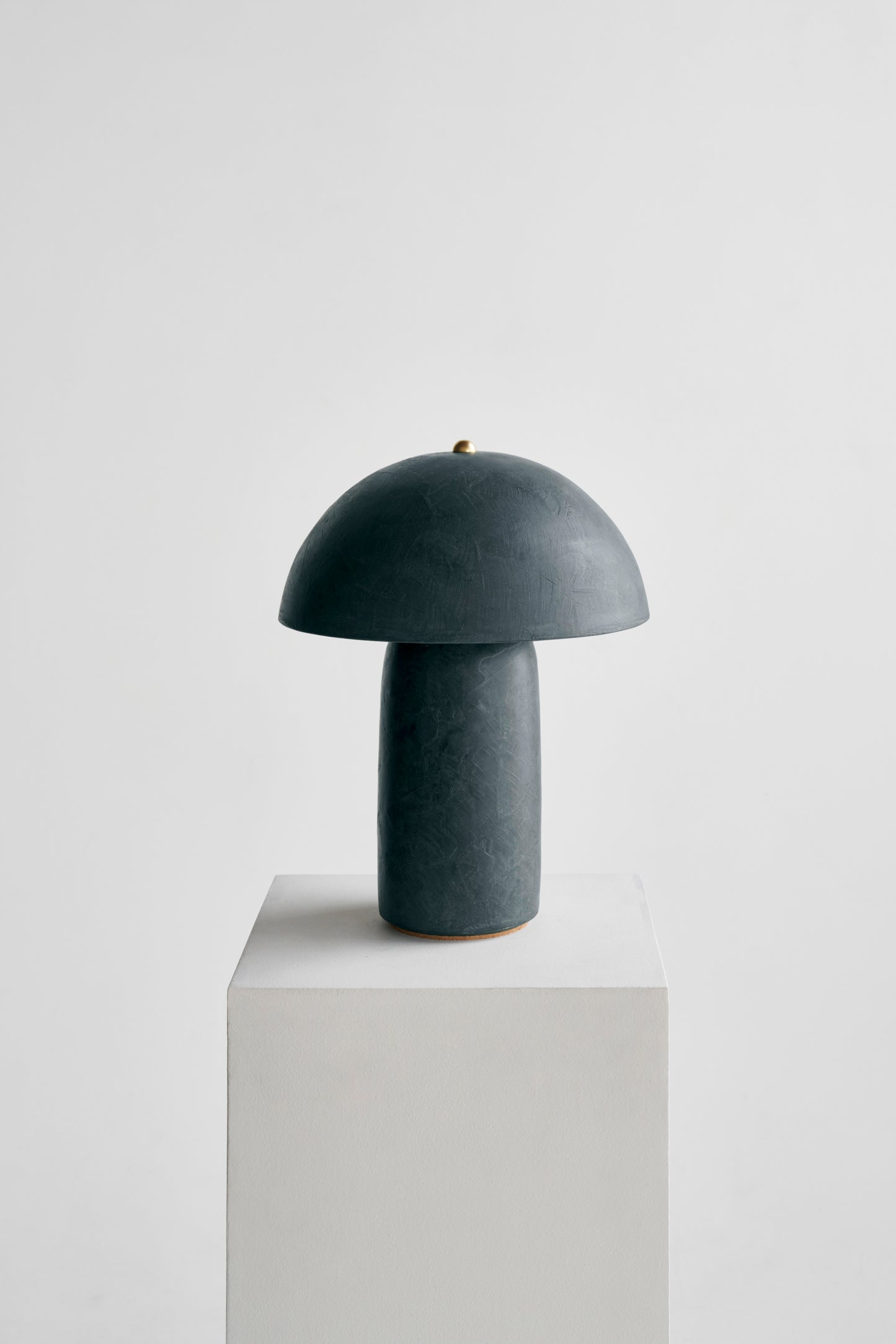 Ceramicah Tera Lamp Lime Plaster in Deep Green Extra Medium #color_deep green