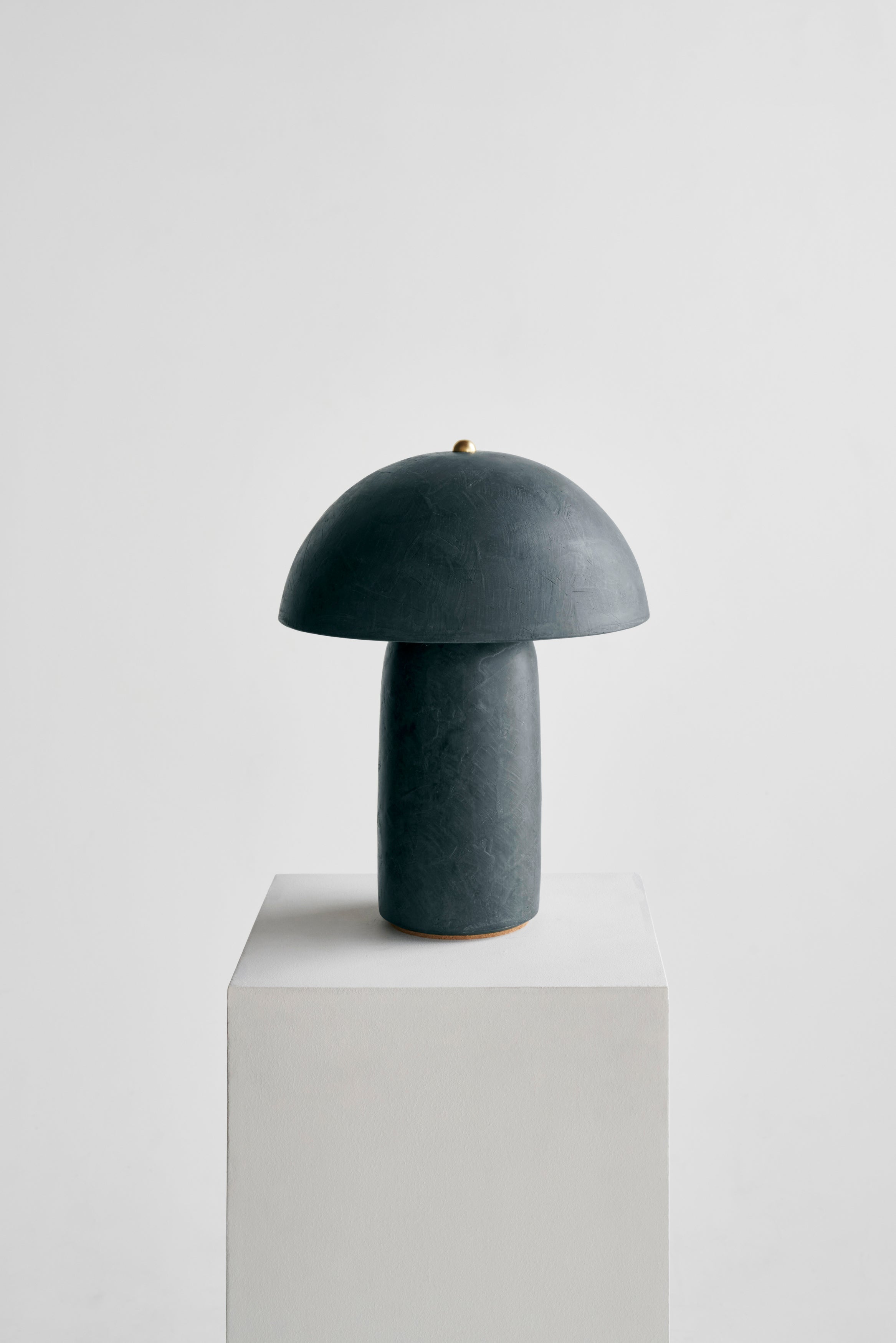 Ceramicah Tera Lamp Lime Plaster in Deep Green Extra Medium #color_deep green