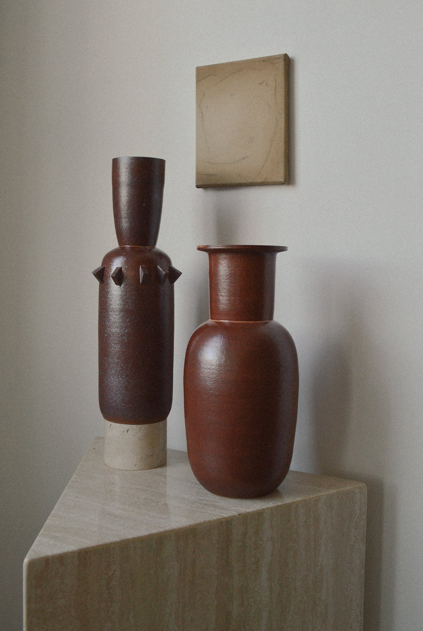 Ceramicah Shino Vessel 003 and Ceramicah Shino Vessel 001