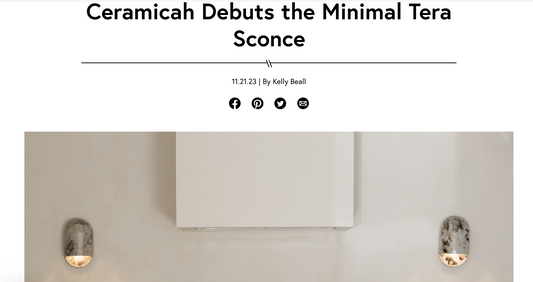 Ceramicah debuts the minimal tera sconce