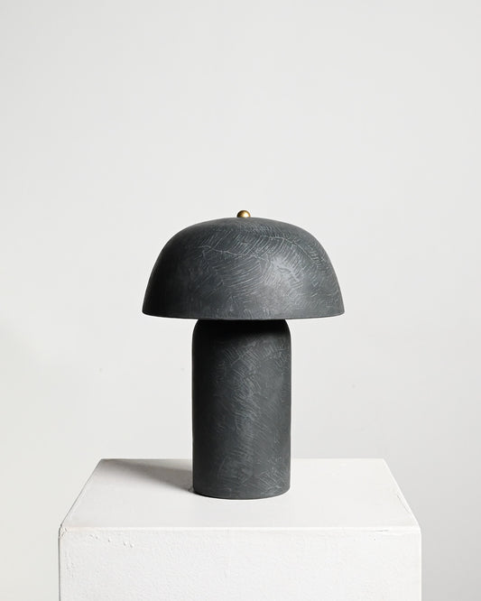 Tera Lamp in Deep Green Lime Plaster - M (Second)