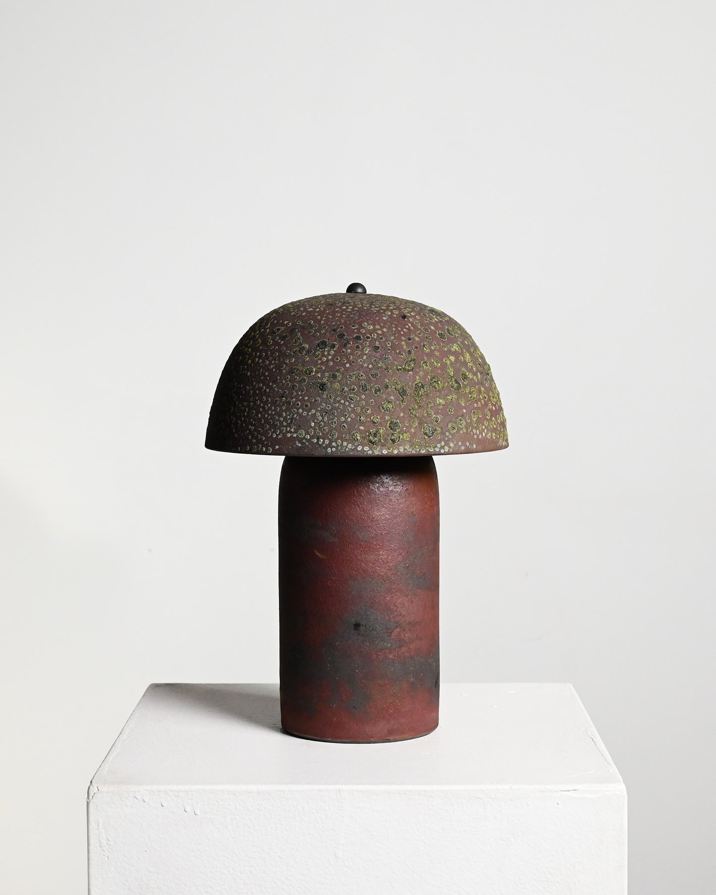 Tera Lamp in Black Velvet Raku 2 - M (Second)
