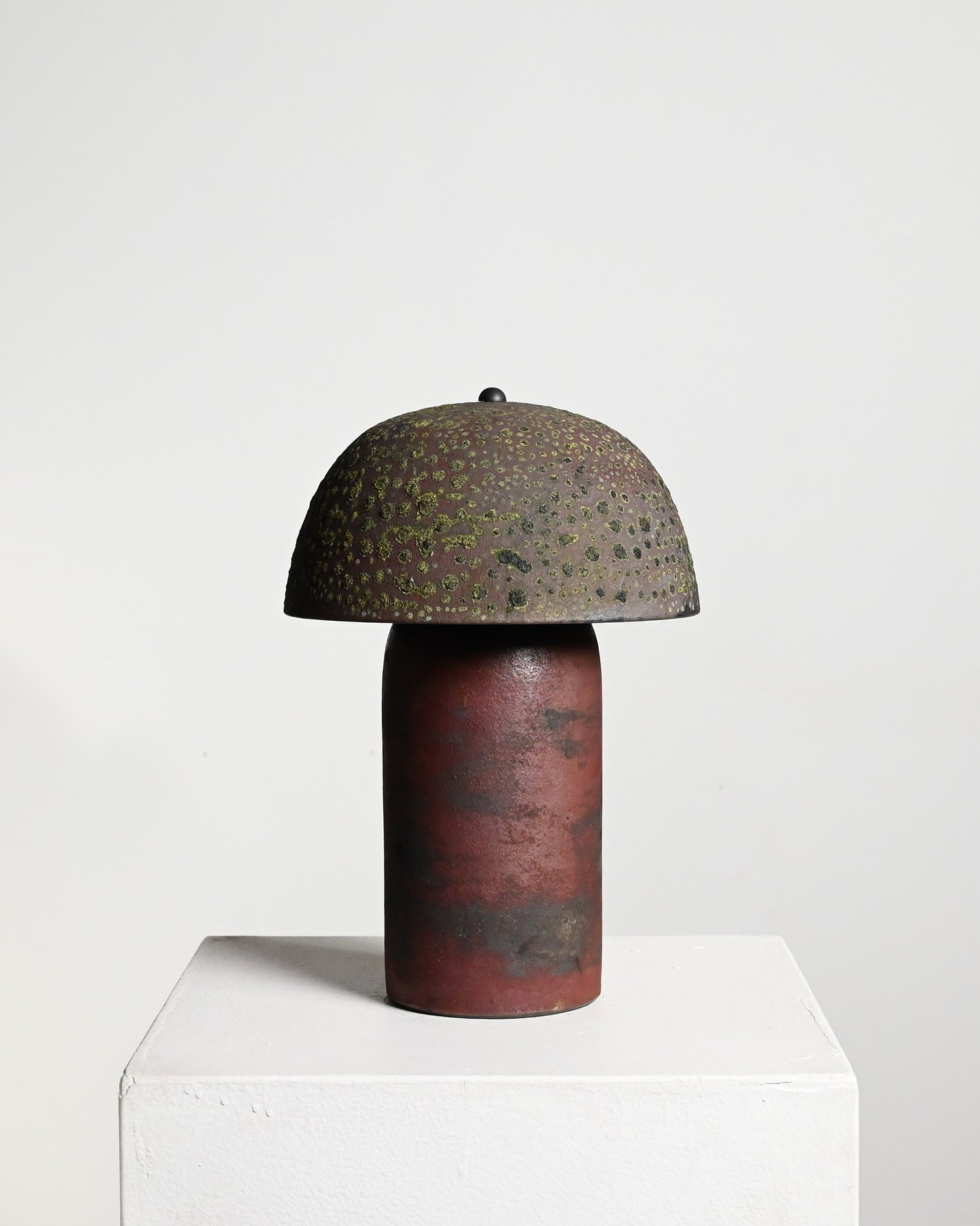 Tera Lamp in Black Velvet Raku 2 - M (Second)