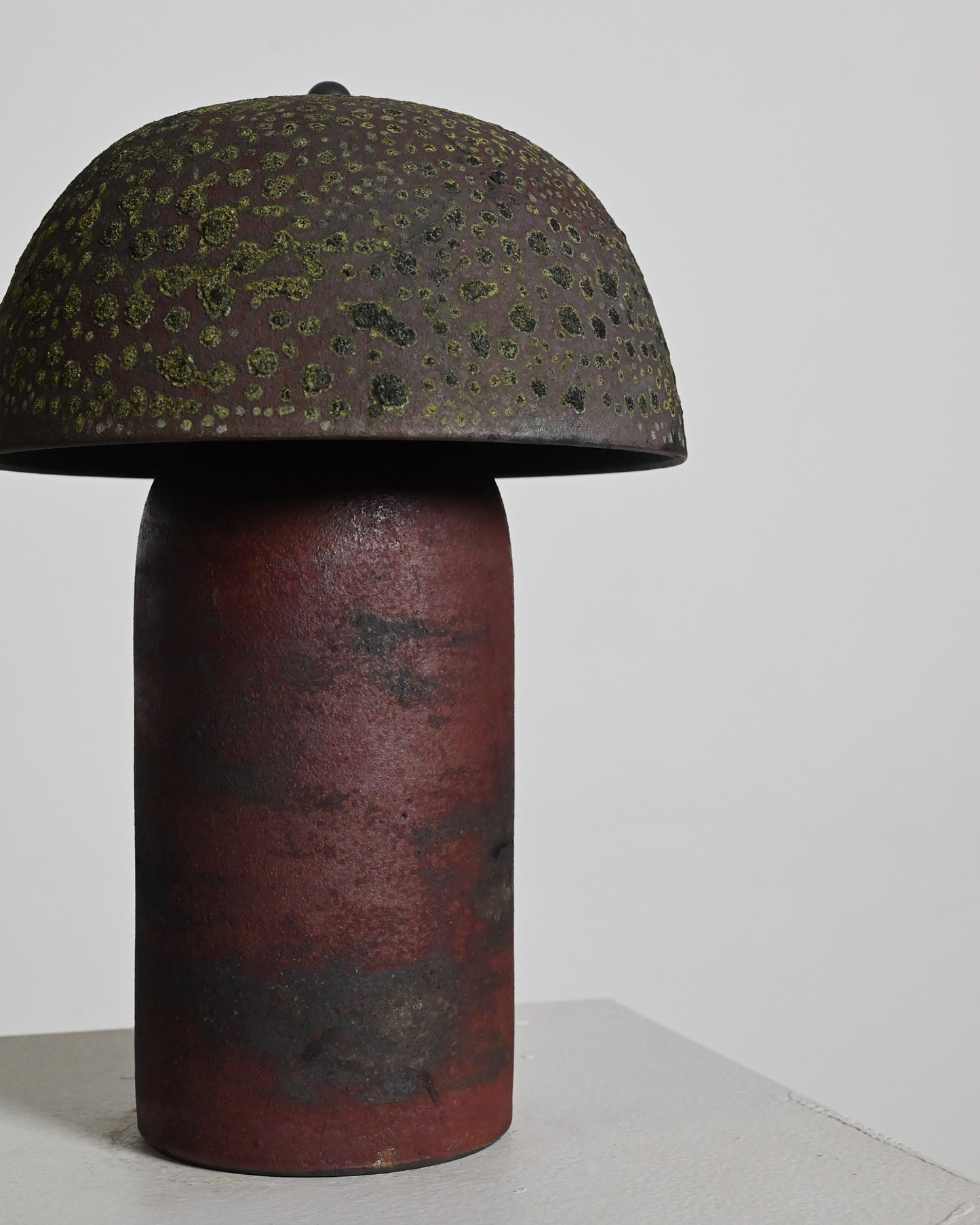 Tera Lamp in Black Velvet Raku 2 - M (Second)