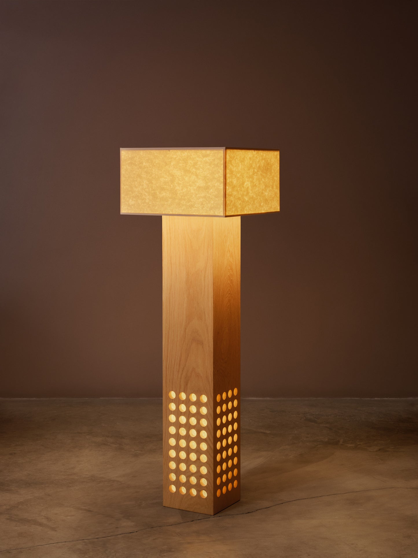 Cuadra Floor Lamp, Paper Shade
