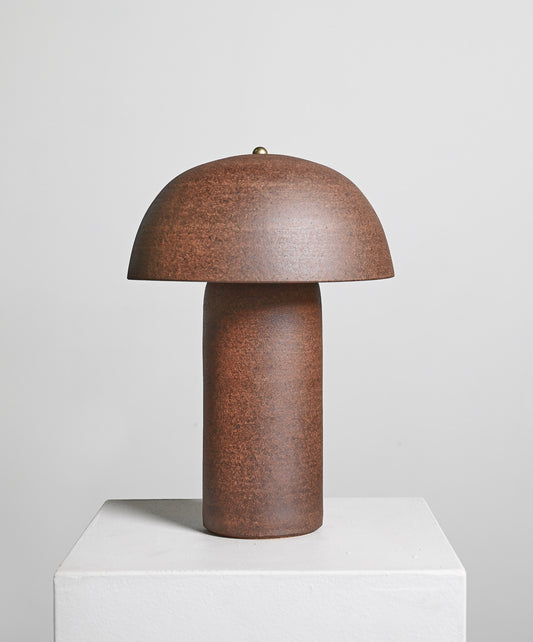 Tera Lamp in Unglazed Lava - Large