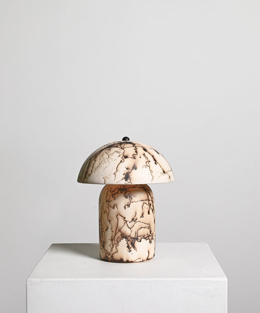 Tera Lamp in Raku Horse Hair - Mini