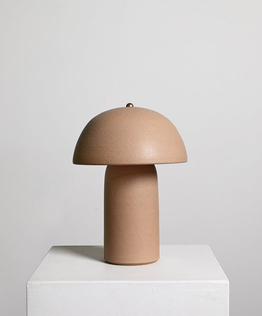 Tera Lamp in Glazed Fossil - Medium
