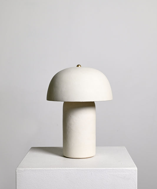Tera Lamp in White Lime Plaster - Medium