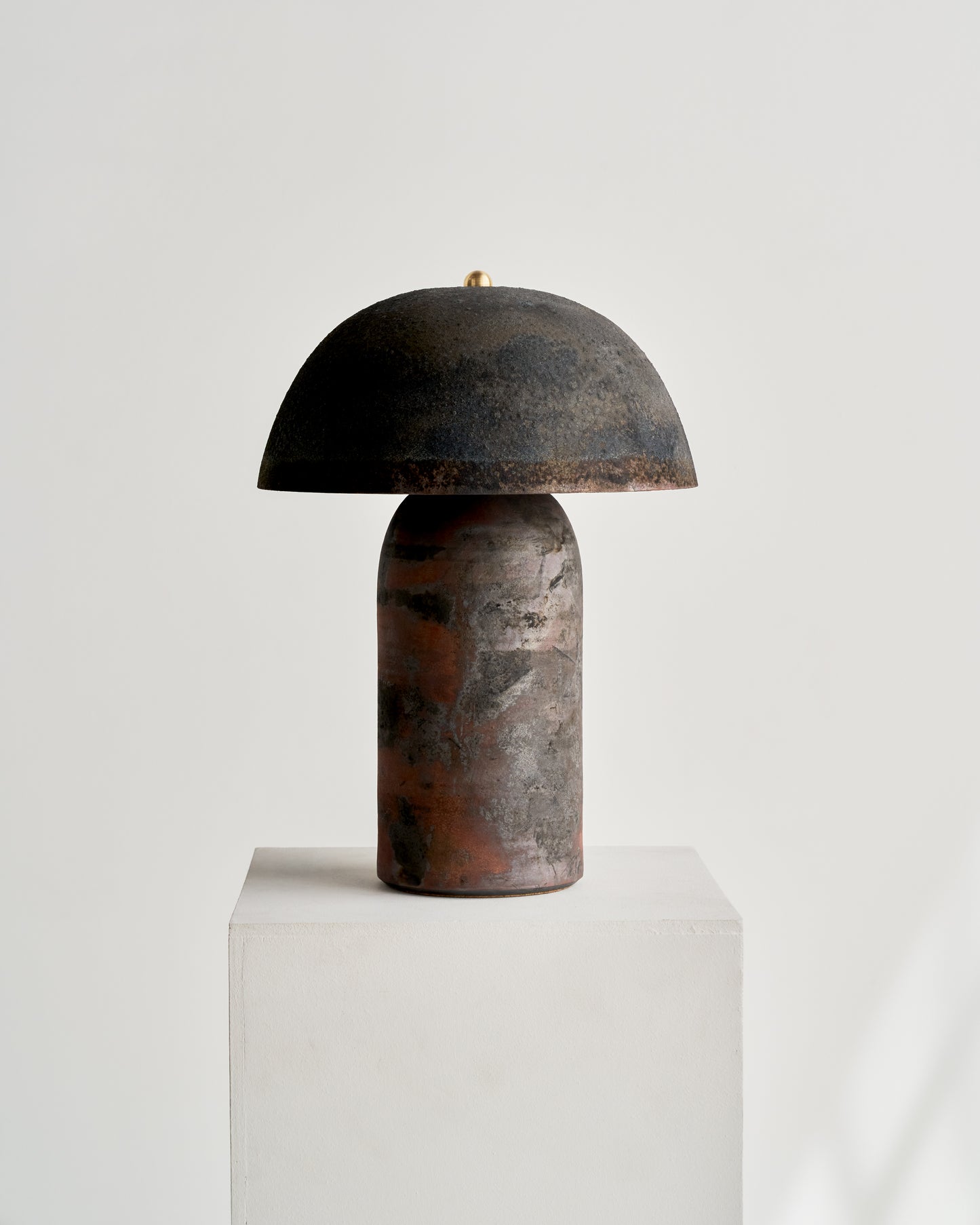 Tera Lamp Black Velvet Raku