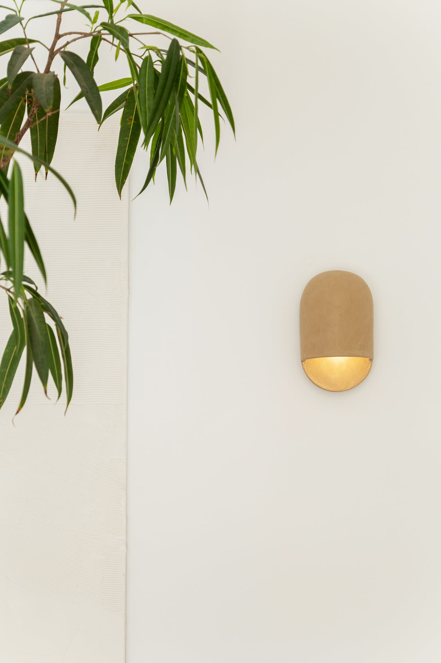 Tera Sconce Lime Plaster