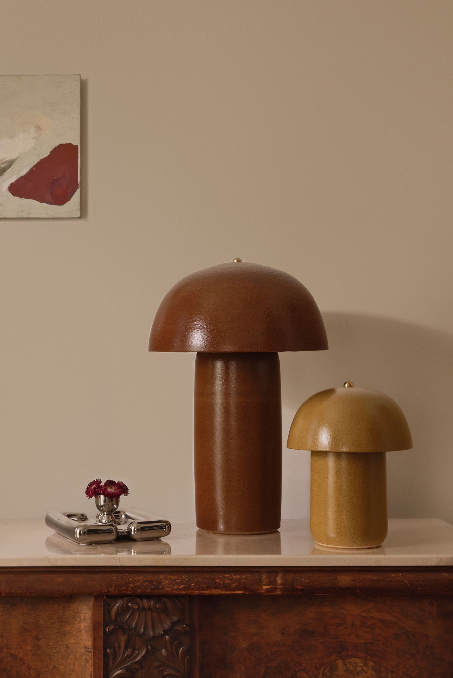 Tera Lamp Glazed