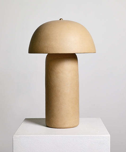 Tera Lamp in Beige Lime Plaster - XL