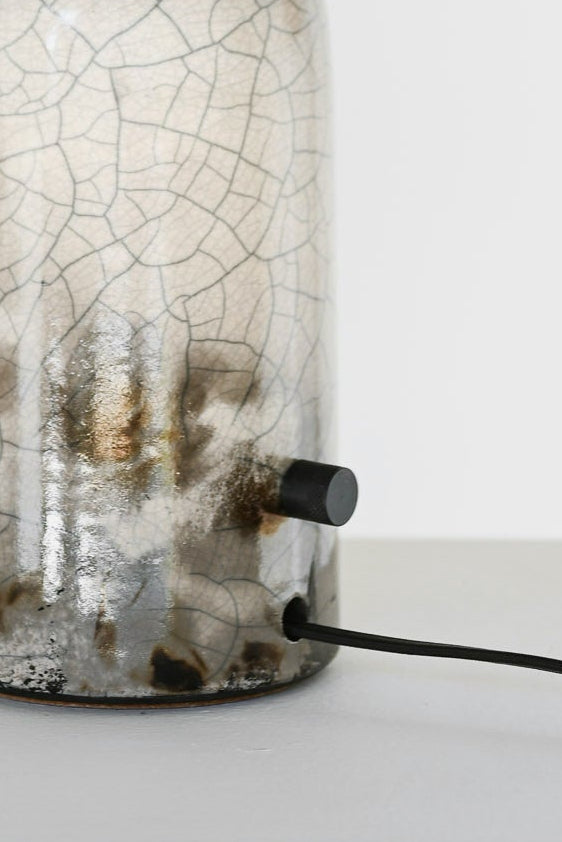 Sample - White Crackle Raku