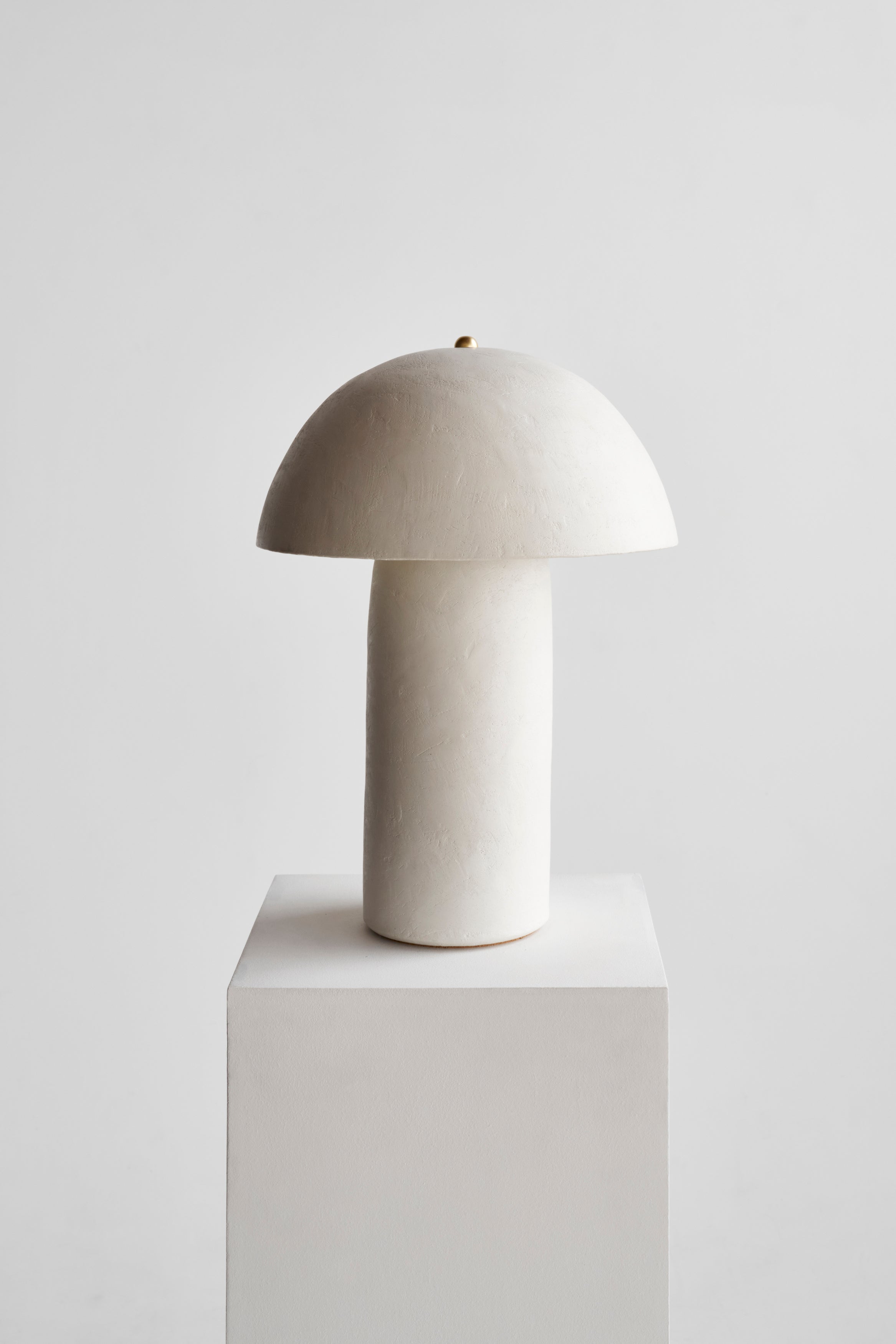 Ceramicah Tera Lamp Lime Plaster in White Large #color_white